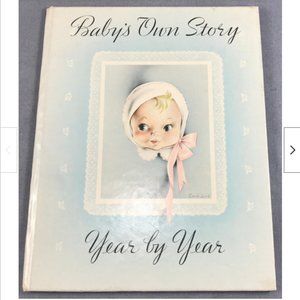 1941 UNUSED Blue Baby's Own Story Book^Birth-5 yrs^Hardcover Cecile Lamb Whitman